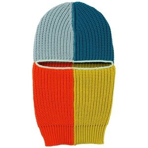 Quattro Rib Colorblock Knit Balaclava